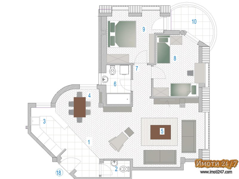 STAN NOV 3 SOBEN 84m2 K VODA- SHAMPIONCE TOP CENA