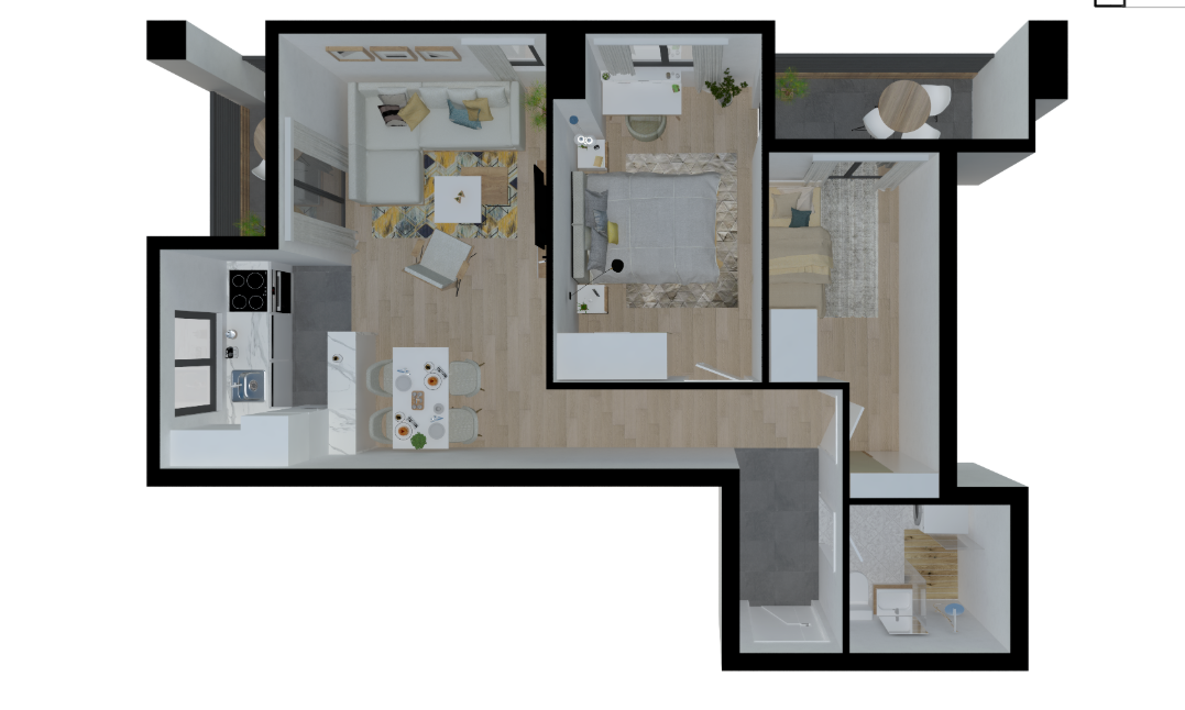 NOV STAN 60m2 AERODROM- 5 KAT