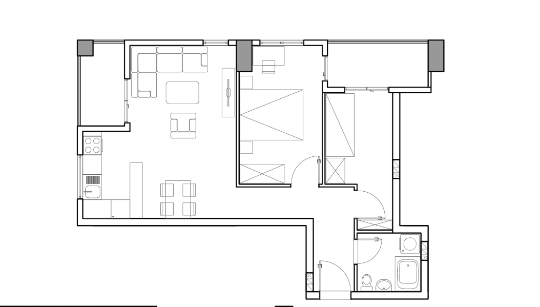 NOV STAN 60m2 AERODROM- 5 KAT