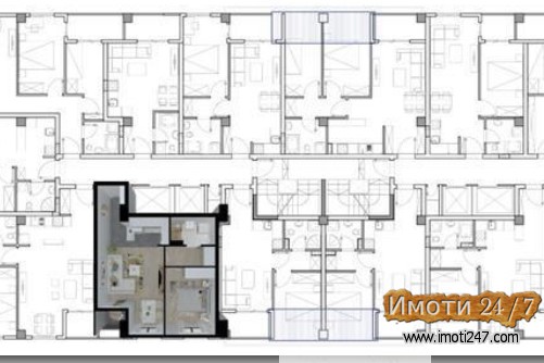 NOV DVOSOBEN 44M2 STAN AERODROM 
