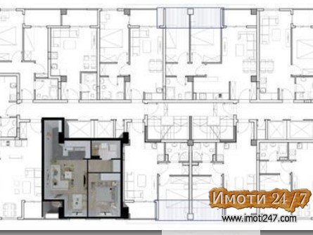 NOV DVOSOBEN 44M2 STAN AERODROM 