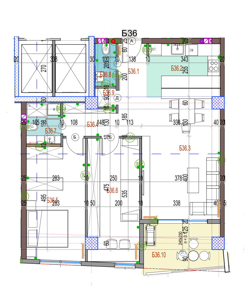 STAN VO GRADBA 85m2 VO AERODROM 6-kat KAJ MAJCIN DOM