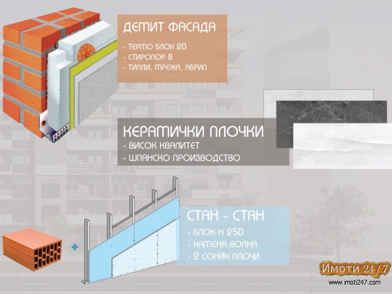 SE PRODAVA NOV STAN 60m2 VO KISELA VODA- 2 SPALNI