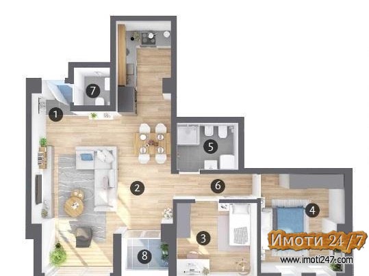 Se prodava nov stan vo Karpos 1 kaj Simpo od 70m2