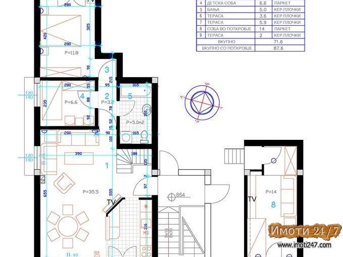 Se prodava stan vo Hrom 89m2