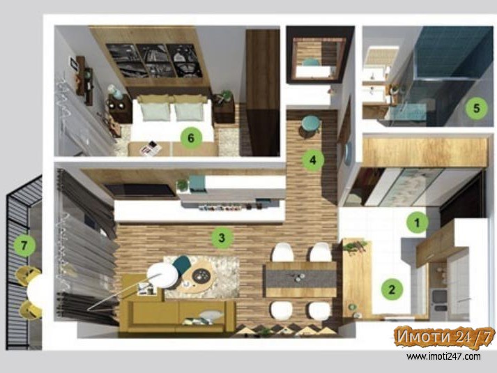 Se prodava stan 50m2 vo  City Garden