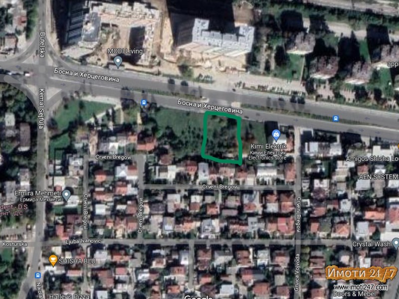 Се продава Плац во  Бутел 2 Ул Босна и Херцеговина