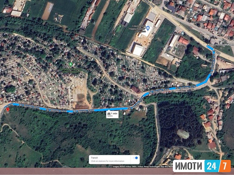 Plac vo Dracevo pat za Kitka Markov Rid 1400 M2