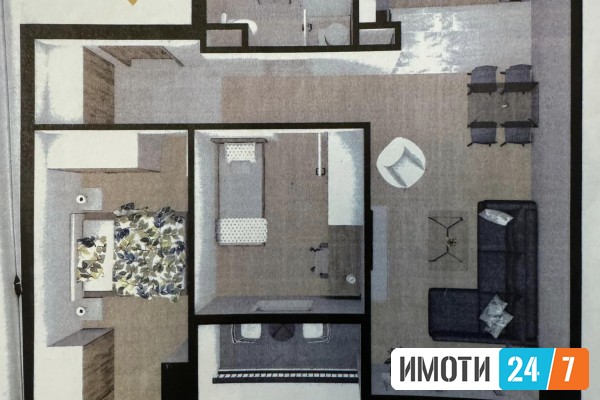 Се продава трособен стан 59м2 Квода