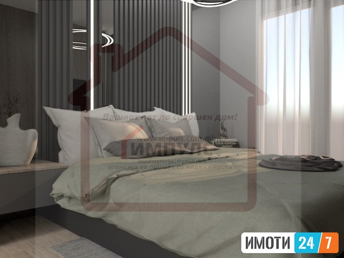 EKSKLUZIVEN TROSOBEN STAN NA ATRAKTIVNA ADRESA VO AERODROM