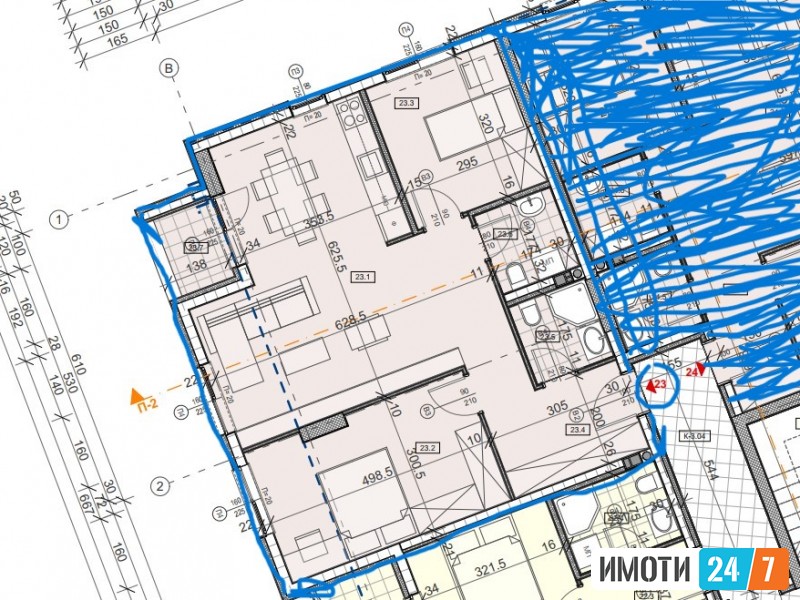 Stan trosoben vo gradba od 70m2 Gorce Petrov 2