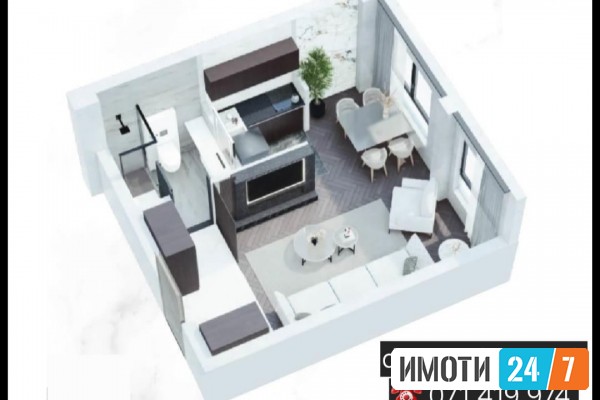 ATRAKTIVNA GARSONJERA UBAVICA SO DVOR VO CENTAR PESTALOCI
