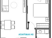 SE PRODAVA NOV STAN 53 M2-POZADI EAST GATE