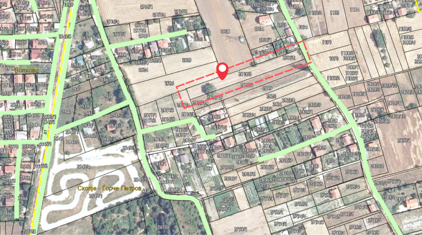 Се продава нива во Волково - 2551m2