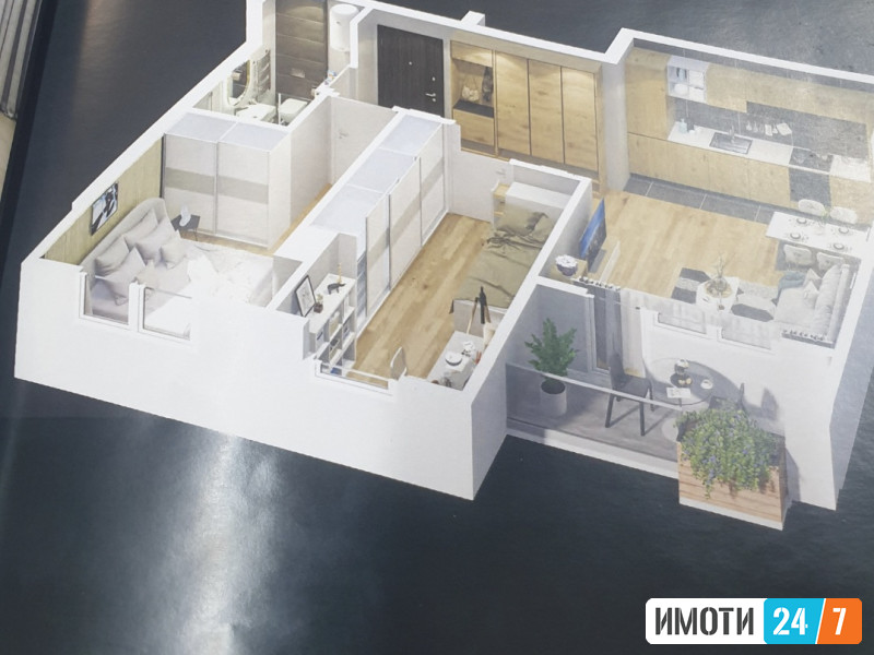 Se prodava Stan od 54 m2 I parking od 17 m2 vo Centarblizu vero djambo