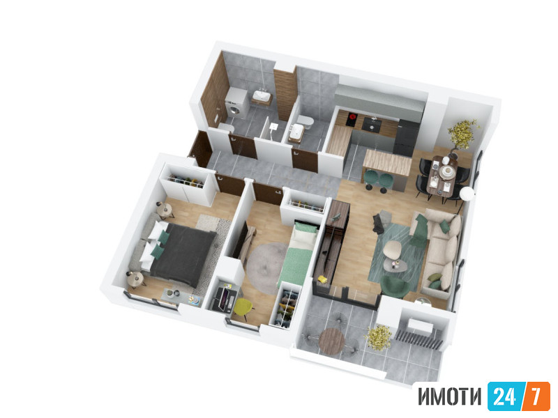 AERODROM- SUPERIUM trosoben stan od 56m2 na 13 kat