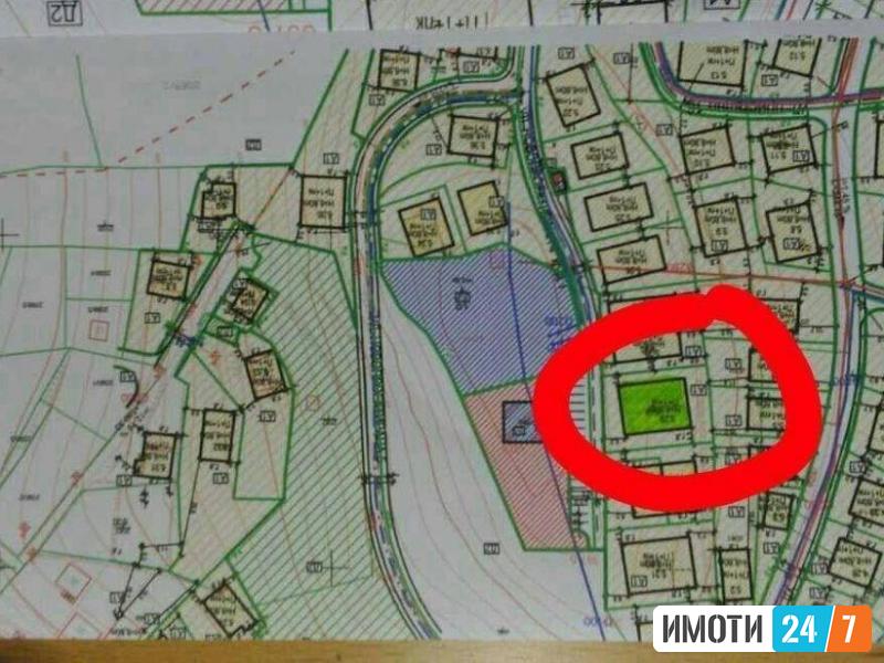 Се продава градежен плац 710м2Нерези