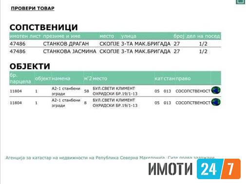 Се продава стан 66м2 на одлична локација Центар