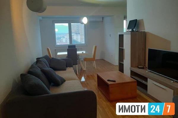 Се изнајмува трособен стан 62м2Центар