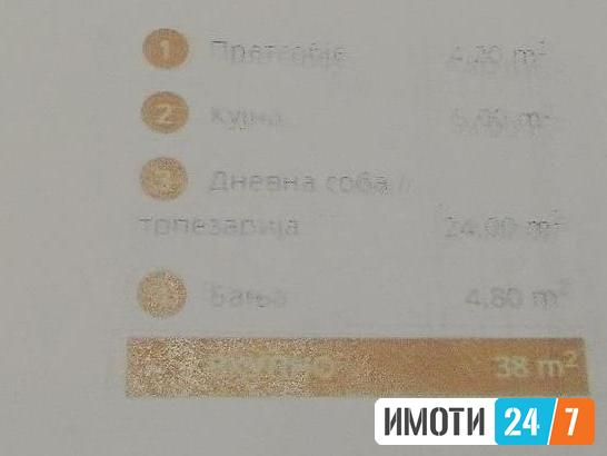 Се продава гарсоњера 38м2Аеродорм