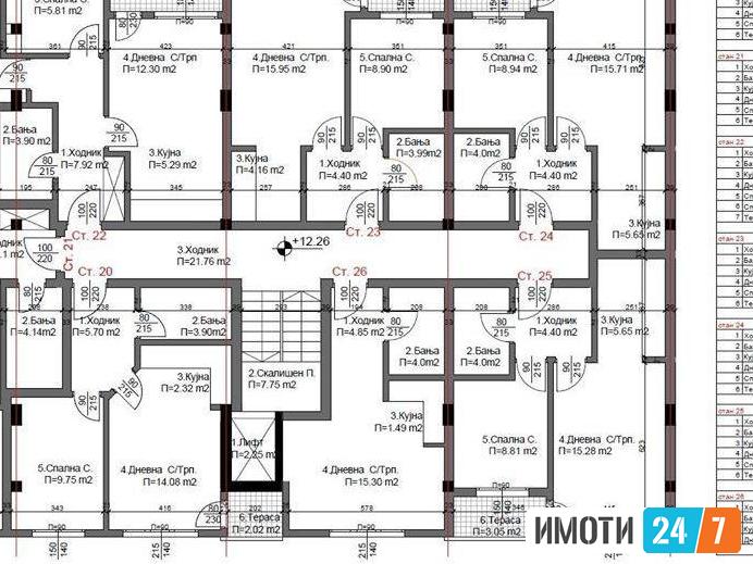 Se prodavat stanovi vo gradba 40-50m2Avtokomanda
